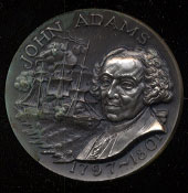 John Admas 1797-1801 High Relief Wittnauer SS Medal