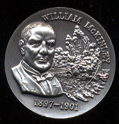 William McKinley High Relief Wittnauer SS Medal