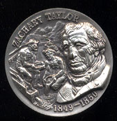 Zachary Taylor 1849-1850 High Relief Wittnauer SS Medal