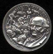Martin Van Buren 1837-1841 High Relief Wittnauer SS Medal