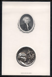John Adams Images by American Bank Note Company 34.9 grams  Sterling Silver