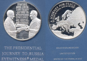 Nixon Russia Eyewitness Sterling Silver Medal