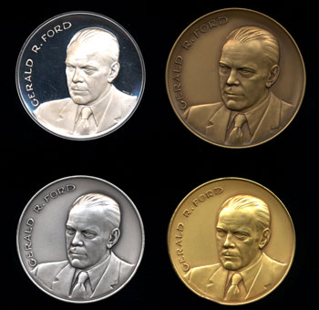 Obverse Gerald Ford 4-medal set