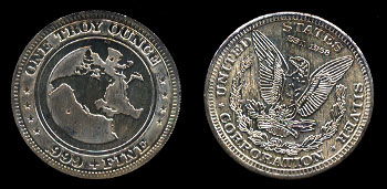 United States Silver Corporation Established 1958 Silver Round