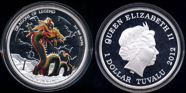 Chinese Dragon Silver Round