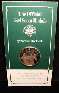 Franklin Mint's The Official Girl Scout Medals