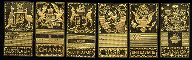 The Gold Nations Ingots 24K Gold-filled Set