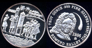  Rarities Mint's Halley's Comet Silver Set
