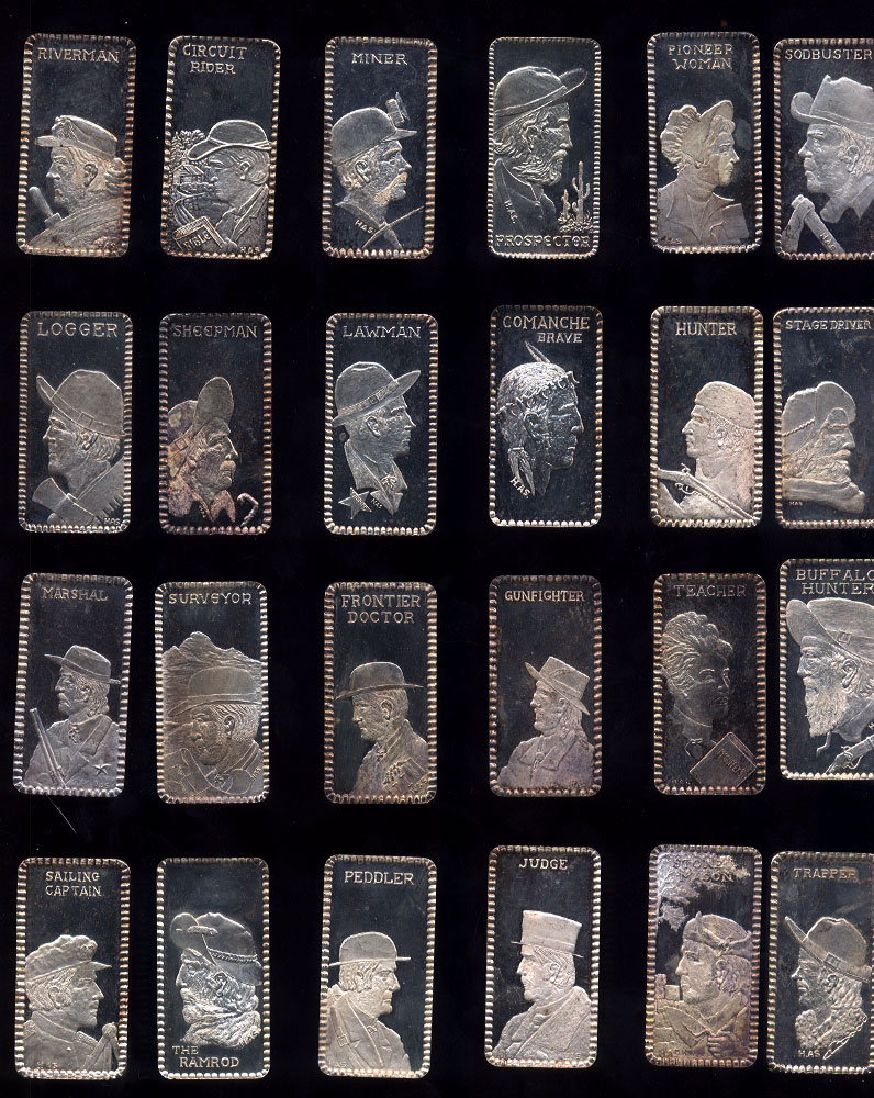 Profiles of the West Hamilton Mint Silver Artbar Set