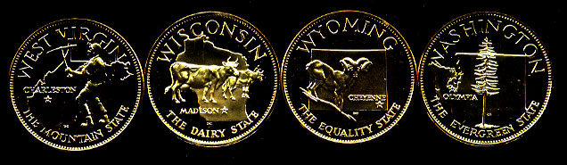 1970 Franklin Mint Governor's Edition of the States of the Union Series