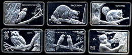 Mount Everest Mint First annual "Wildlife Tree" 1974 proof set Silver Art bars