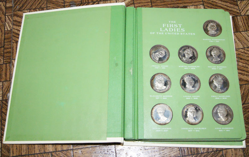Franklin Mint's First Ladies of the United States Silver Round Set