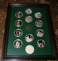 Norman Rockwell's Girl Scouts Sterling Silver Round Set