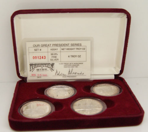 Ronald Reagan President's Silver Set #001243