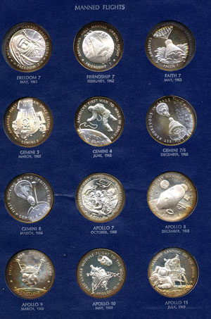 America in Space Medals 13-24 Issued 1970 1971