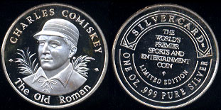 Chales Comiskey "The Old Roman" Silver Round