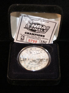 NBA Finals 2000 Lakers 1oz Silver Round