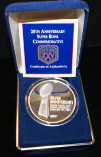 RARE FLIP COIN .999 PURE SILVER PROOF 1994 ROSE BOWL Commerative Medallion Set