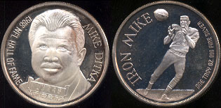 Mike Ditka 1988 NFL Hall Of Fame Silver Round