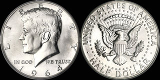 Kennedy Half Dollar BU Silver and Proof