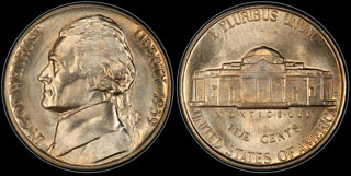 1939-D Jefferson Five Cents