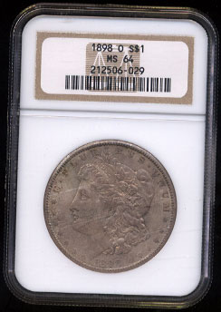 NGC MS64 1898 - O Morgan Silver Dollar 212506029