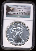 2013 Silver Eagle Early Releases MS-70