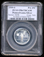 1999-S Pennsylvania Silver PCGS PR67DCAM Statehood Quarter