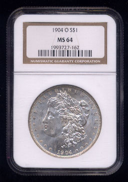 1904-O  Morgan Silver Dollar NGC MS-64