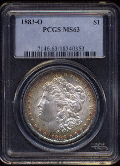 1883-O Morgan Silver Dollar PCGS MS-63-0353