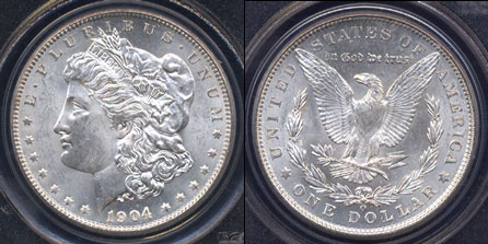 1904-O Morgan Silver Dollar PCGS MS-63