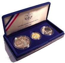 1986 Statue of Liberty Three Coin Uncirculated Set
