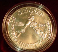 1988 Olympic  Dollar Uncirculated Coin