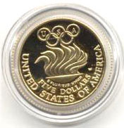 1988 Olympic Five Dollar Gold Proof Coin