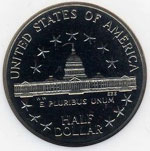 Reverse 1989 Congress Half Dollar