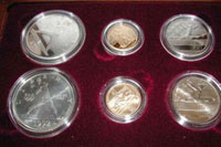 1992 Olympics Six Coin  Set