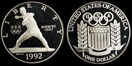 1992 Olympic Dollar Proof