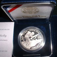 World War II Commemorative Silver Dollar