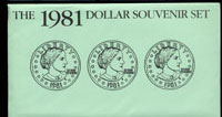 1981 Unc SBA Dollar Souvenir Set