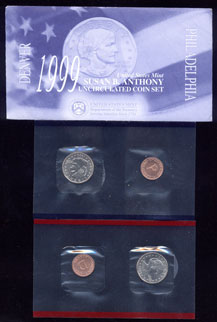 1999-P and D Mint  Unc. SBA Set