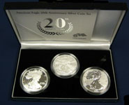 3 - Piece 2006 Silver American Eagle Coin Set